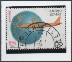 Stamps Spain -  América UPAEP: Avión DC-8