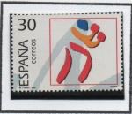 Stamps Spain -  Deportes Olímpicos d Plata: Boxeo