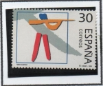 Stamps Spain -  Deportes Olímpicos d Plata: Tiro Olímpico