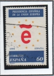 Stamps Spain -  Presidencia Española d' l' comunidades Europeas