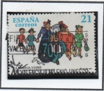 Stamps Spain -  Personajes d Comics: La Familia Ulises