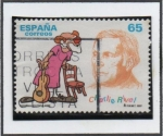 Stamps Spain -  Charlie Rivel