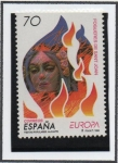 Stamps Spain -  Europa Fiestas Populares: Fogeras d' San Joan