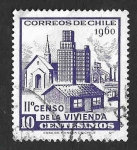 Stamps Chile -  338 - II Censo de la Vivienda