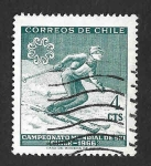 Sellos de America - Chile -  350 - Campeonatos del Mundo de Esquí