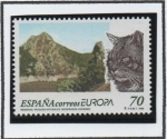 Stamps Spain -  Parque d' Monfragüe y Gato Montes