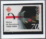 Sellos de Europa - Espa�a -  75 Años d' metro d' Barcelona