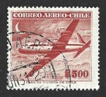 Sellos de America - Chile -  C180 - Avión