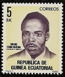 Sellos de Africa - Guinea Ecuatorial -  Obiang Esomo Nguema - martir de la libertad