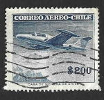 Sellos de America - Chile -  C179 - Avión