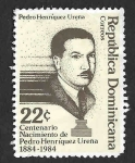 Stamps Dominican Republic -  906 - Centenario del Nacimiento de Pedro Enríquez Ureña