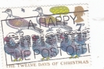 Stamps United Kingdom -  Pavo de Navidad