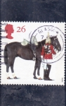 Stamps United Kingdom -  soldado de caballería