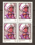 Stamps Poland -  SOMBREROS  TRADICIONALES