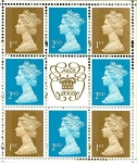 Stamps United Kingdom -  50 aniversario coronación
