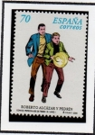 Stamps Spain -  Personajes d Comics: Roberto Alcázar y Piedrín