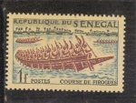 Stamps Senegal -  carrera de piraguas