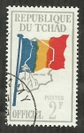 Sellos de Africa - Chad -  Bandera