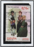 Stamps Spain -  Fiestas Populares: Trajes Azótanos