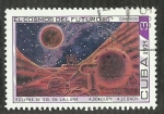 Stamps Cuba -  Eclipse de sol en la luna - A.Sokolov