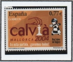 Stamps Spain -  XXXVI olimpiada d' Ajedrez Cavilan 2004