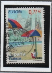 Stamps Spain -  Europa: Sombrillas en l' Playa