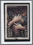 Stamps Spain -  Indumentaria el Mantón