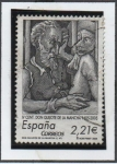 Stamps Spain -  Regreso d' Don Quijote enjaulado