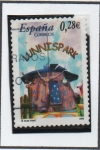 Stamps Spain -  Los Lunis: Casa d' Lupita