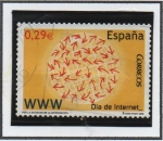 Stamps Spain -  Dia d' Internet