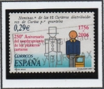 Stamps Spain -  Dia d' Sello: Cartero con uniforme 1756 y 2006