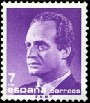 Sellos de Europa - Espa�a -  ESPAÑA 1985 2796 Sello Nuevo Serie Basica Rey D. Juan Carlos I Efigie 7 pts c/s charnela Michel2688