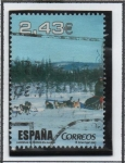 Stamps Spain -  Al Filo d' l' Imposible:  Carrera d' Trineos