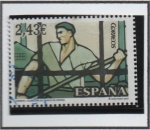 Stamps Spain -  Vidrieras d' banco d' España