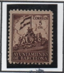 Stamps Spain -  Frontispicio d' Ayuntamiento