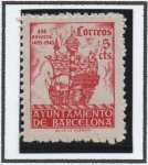 Stamps Spain -  Aniversario d' l' llegada d' Colon a Barcelona