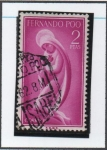 Stamps Spain -  Imagen d' l' Virgen