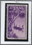 Stamps Spain -  Piragua