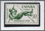 Stamps Spain -  Salto con Pértiga