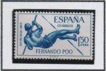 Stamps Spain -  Salto con Pértiga