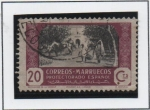 Stamps Spain -  Agricultura: Recolecion d' Naranja