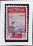 Stamps Spain -  Cigueña