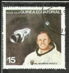 Stamps Equatorial Guinea -  Neil Armstrong - Apolo-2