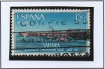 Stamps Spain -  Enbarcadero d' Aaiun