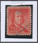 Stamps United States -  Franklin