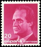 Stamps Spain -  ESPAÑA 1987 2878 Sello Nuevo Serie Basica Rey D. Juan Carlos I efigie 20pts Yvert2496 Michel2761