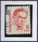 Stamps United States -  Walter Lippmann