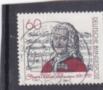 Stamps Germany -  Telemann y portada de la Cantata