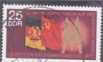 Sellos de Europa - Alemania -  Banderas de la RDA y la URSS