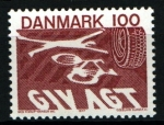 Stamps Denmark -  Seguridad vial